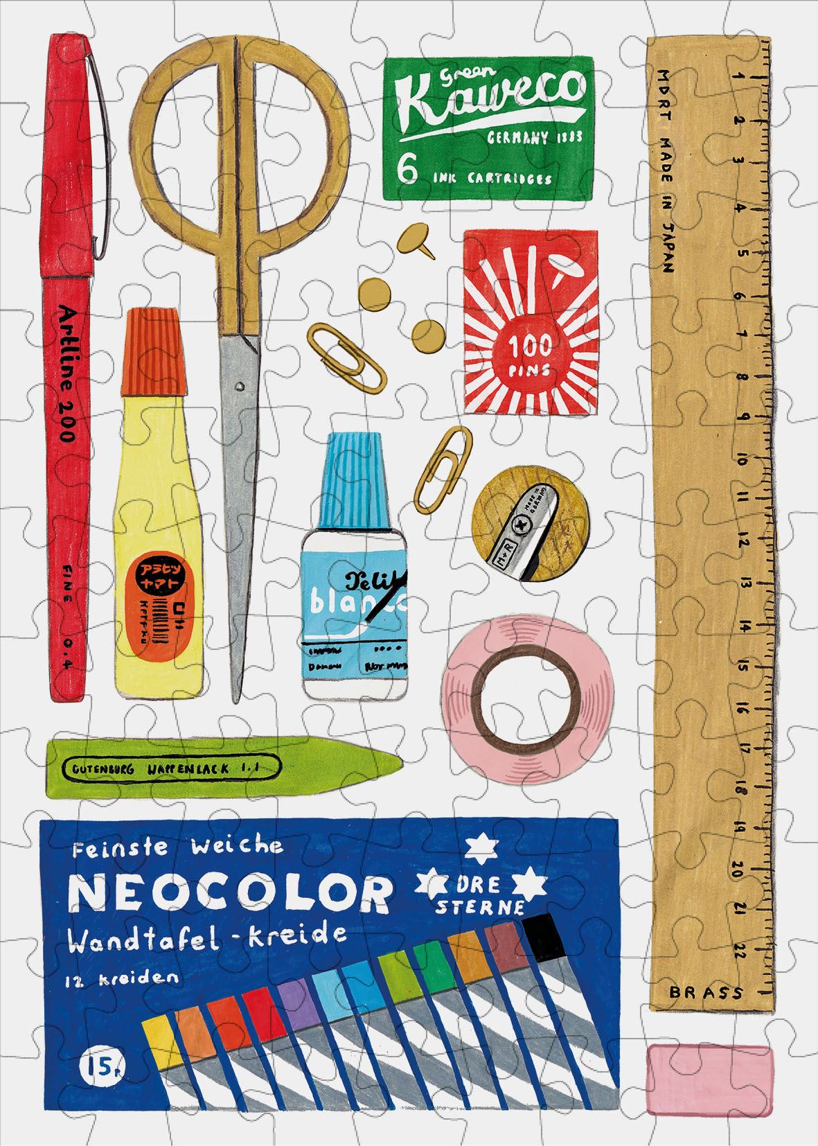 Stationery 99 Piece mini Jigsaw Puzzle