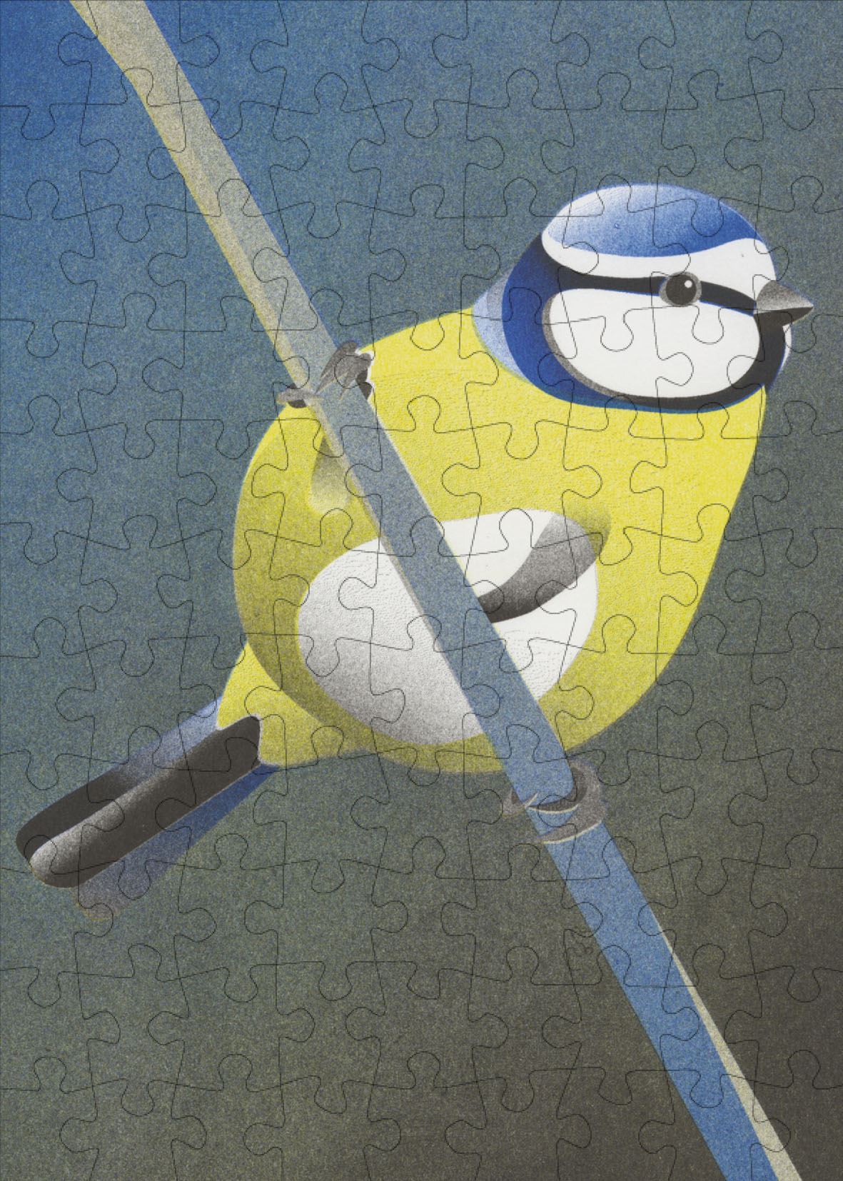 Blue Tit 99 Piece Mini Jigsaw Puzzle