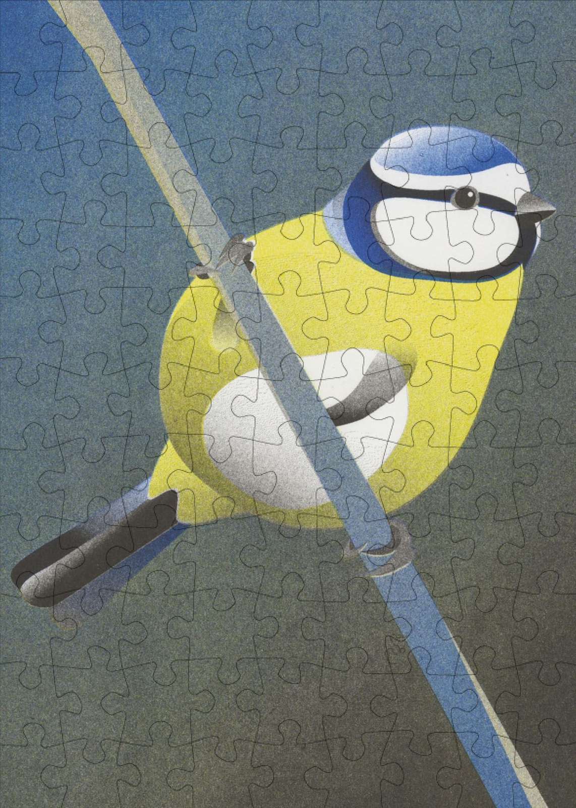 Blue Tit 99 Piece Mini Jigsaw Puzzle