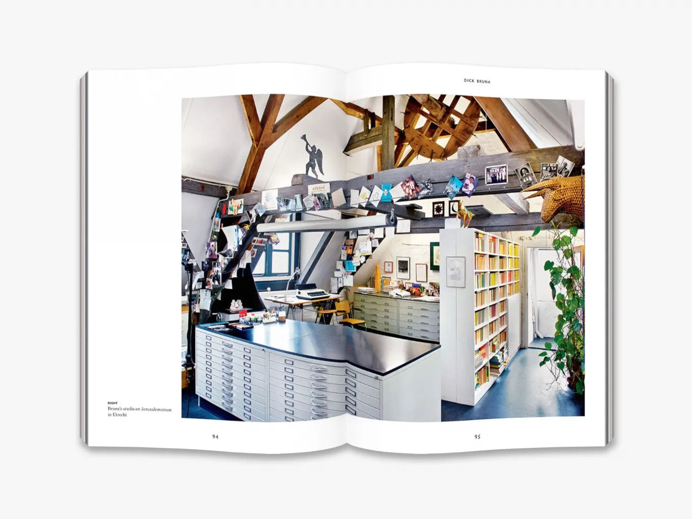 An open page from the Dick Bruna book on a white background featuring artwork and text.