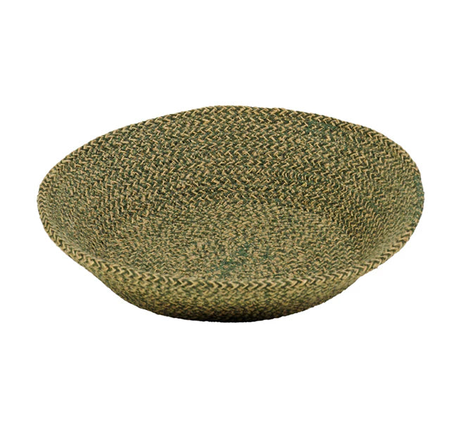 Jute Woven Serving Basket - Olive