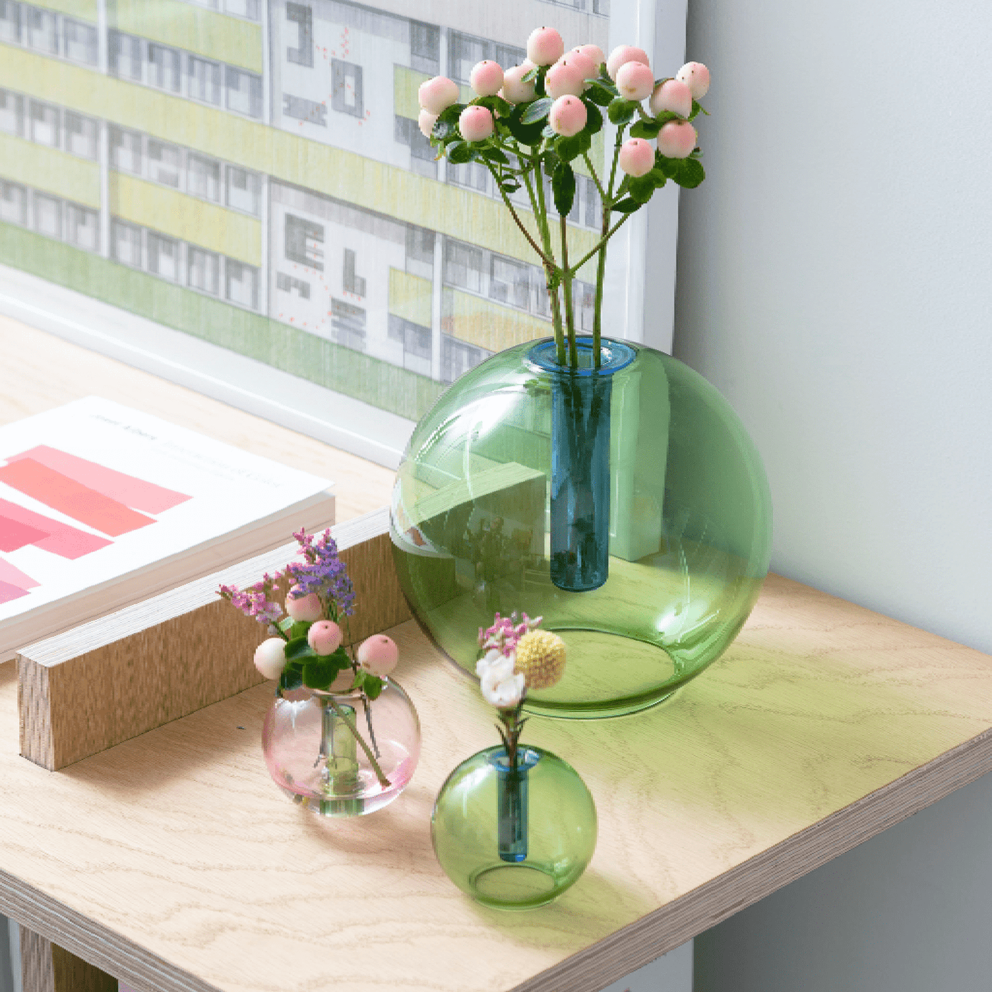 Bubble Vase - Blue / Green