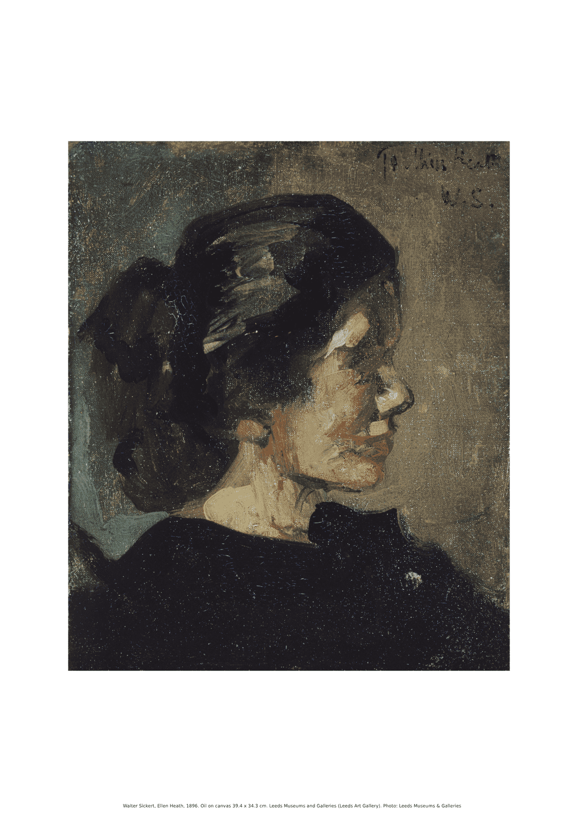 Ellen Heath by Walter Sickert A3 Print
