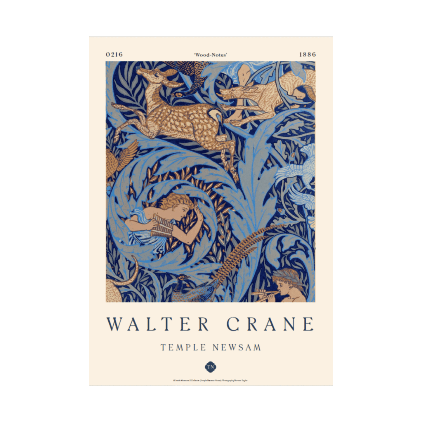 Wallpaper by Walter Crane A3 Print