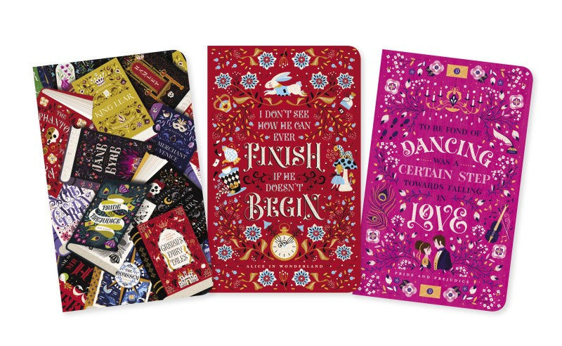 Book Lovers Set of 3 Mini Notebooks
