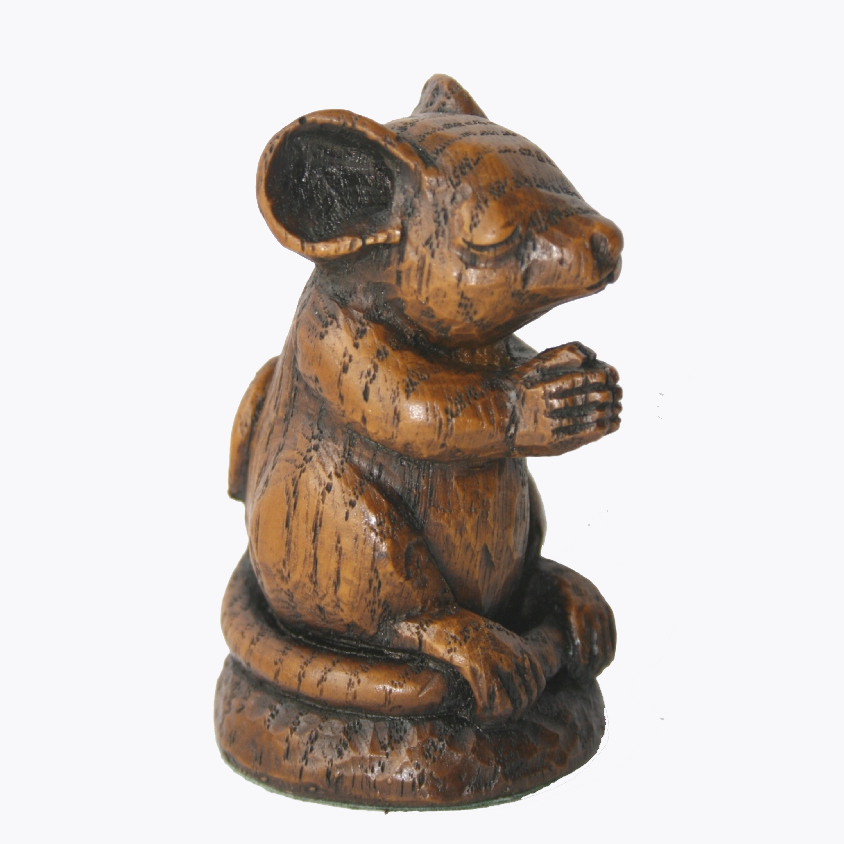 Church Mouse Praying Ornament