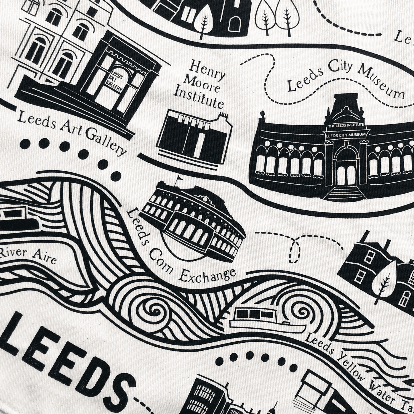 Leeds Tea Towel