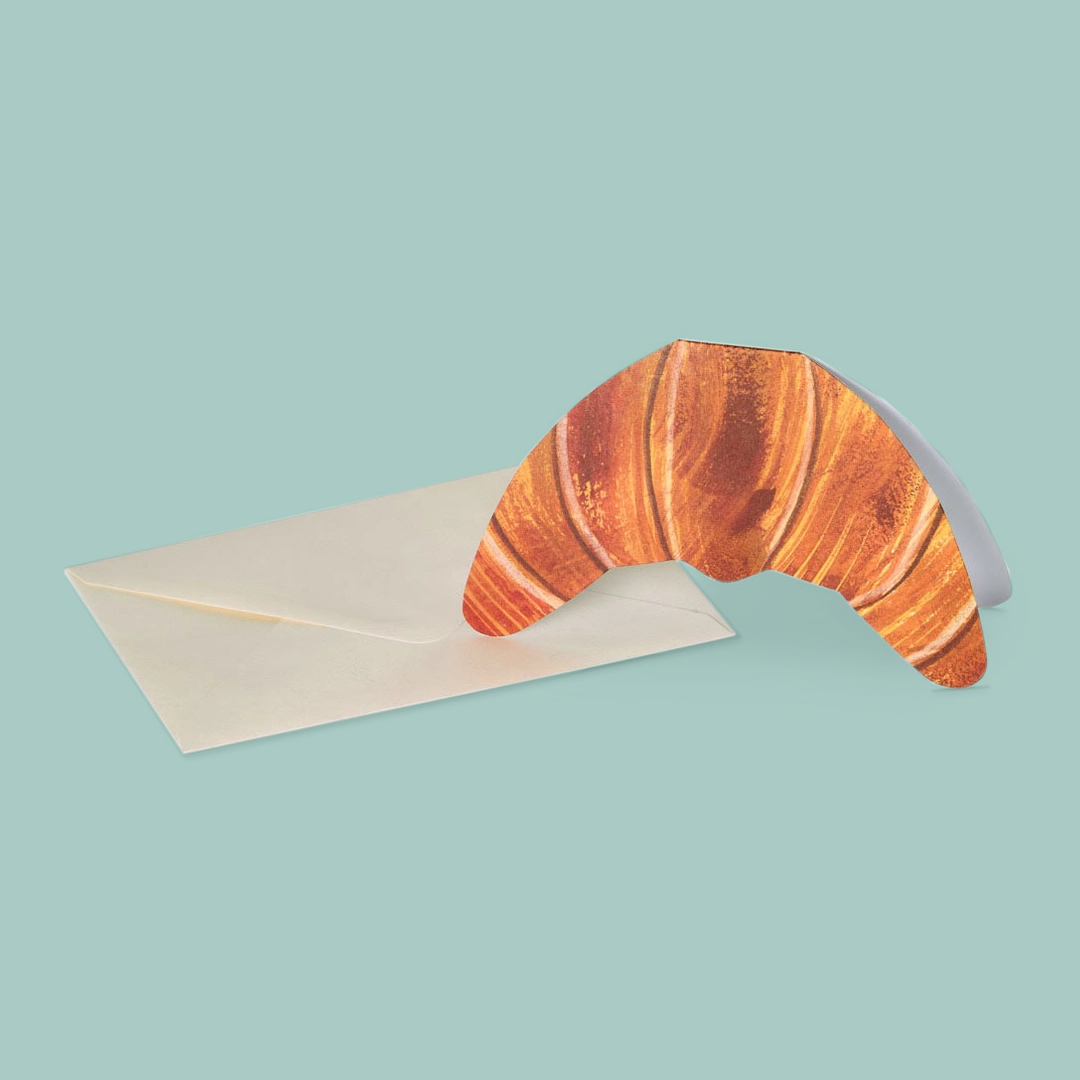 Croissant Greetings Card