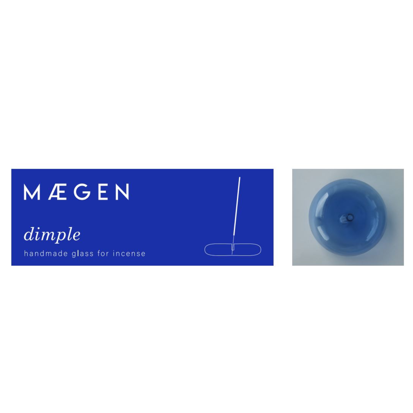 Dimple Incense Holder - Blue