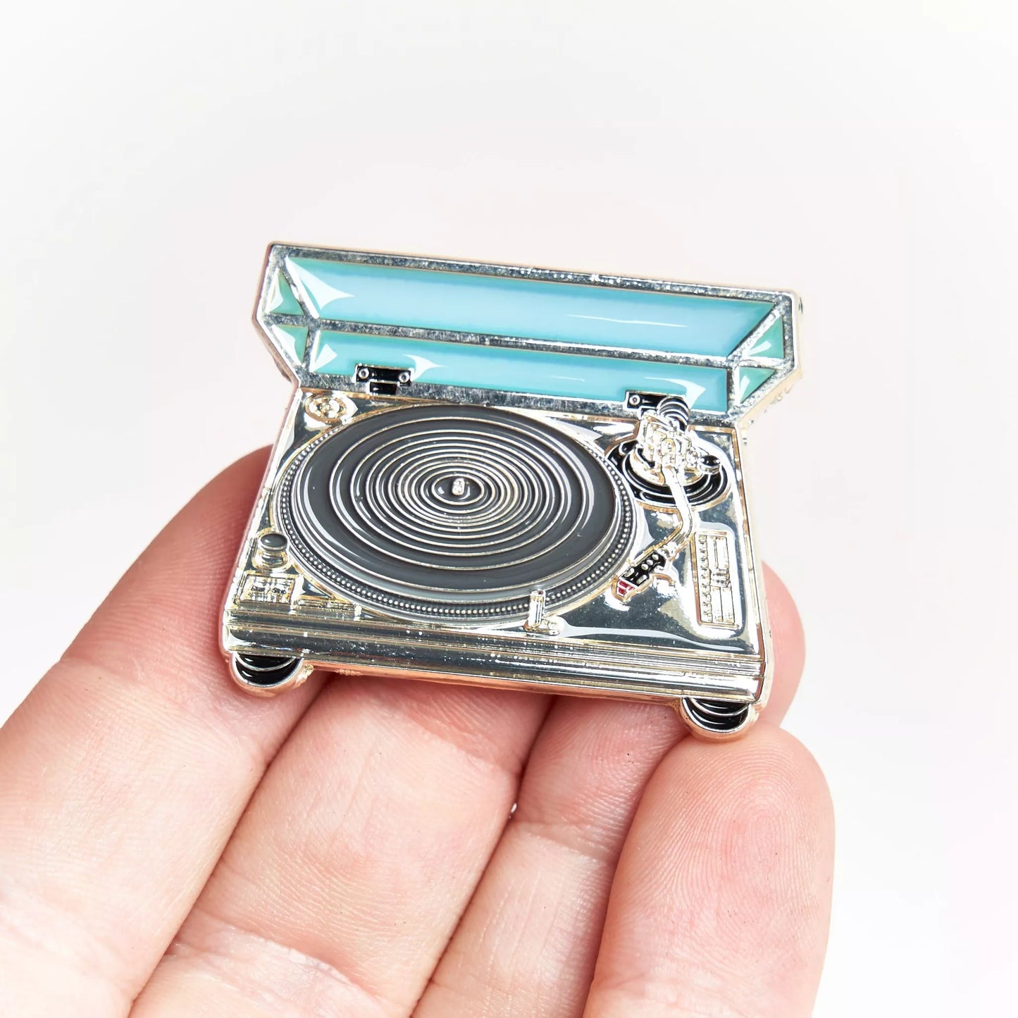 DJ Turntable Enamel Pin