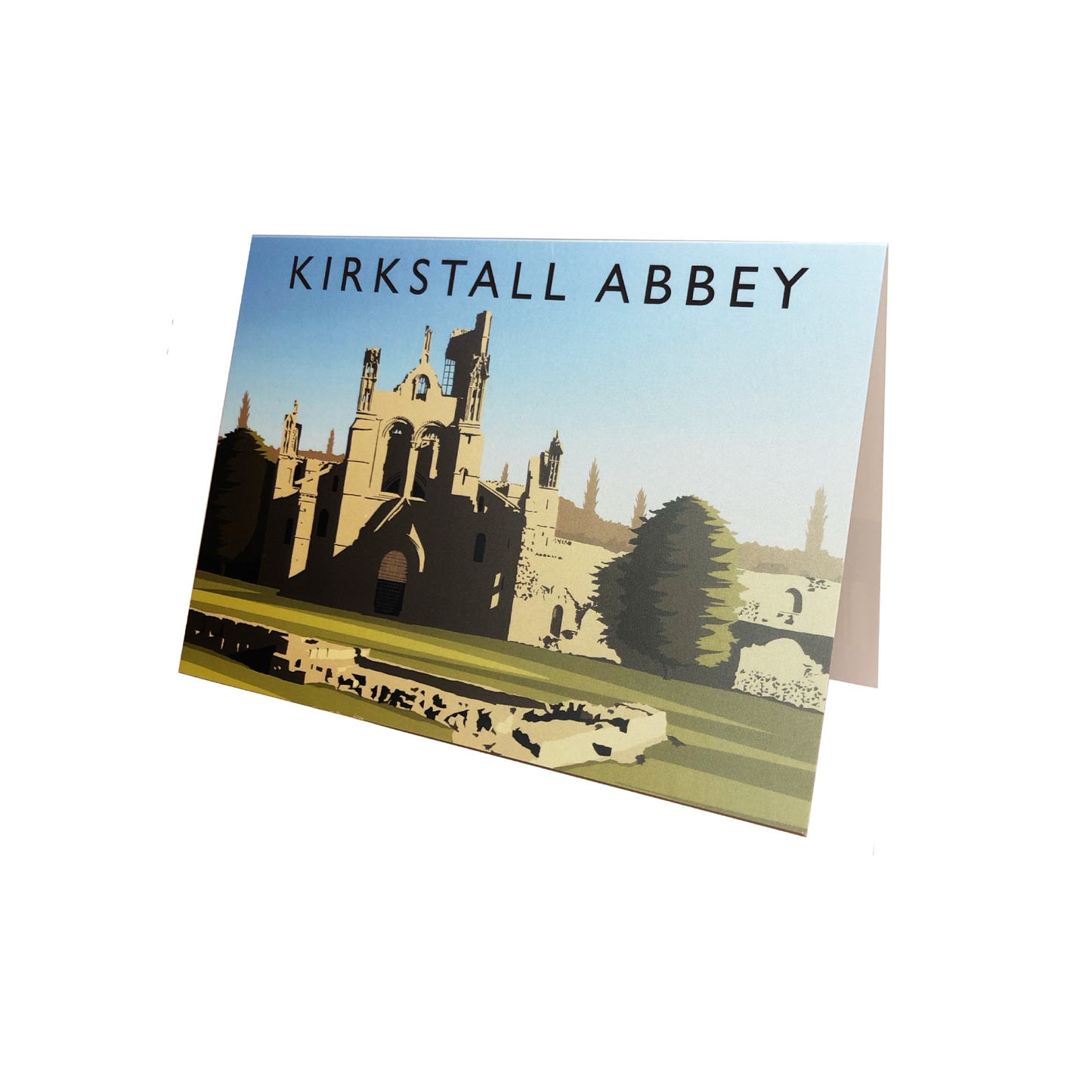 Kirkstall Abbey by Richard O'Neil Greetings Card