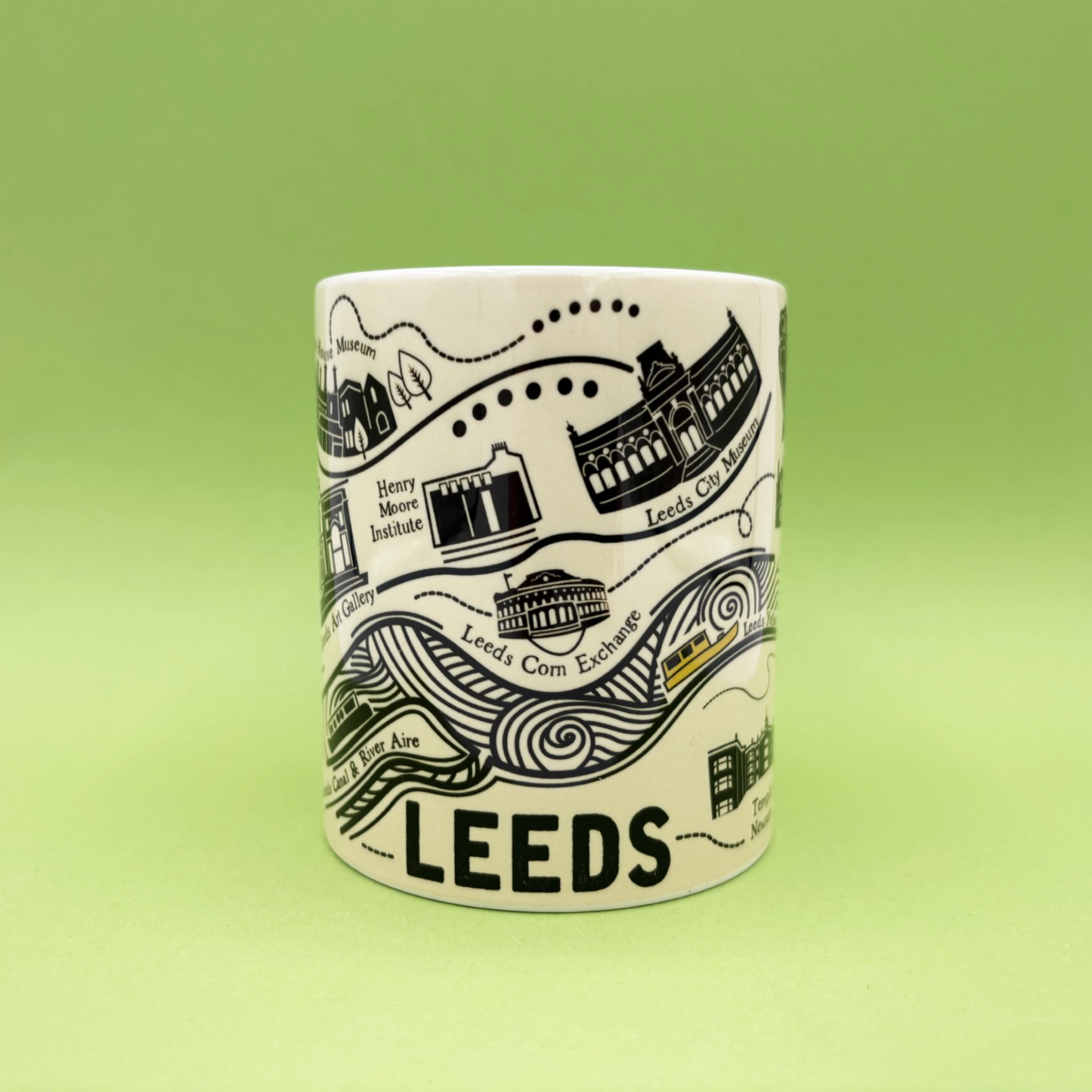 Leeds City Map Mug