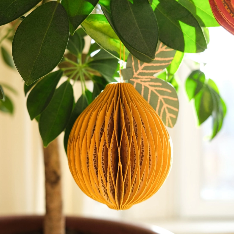 Lemon Honeycomb Ornament