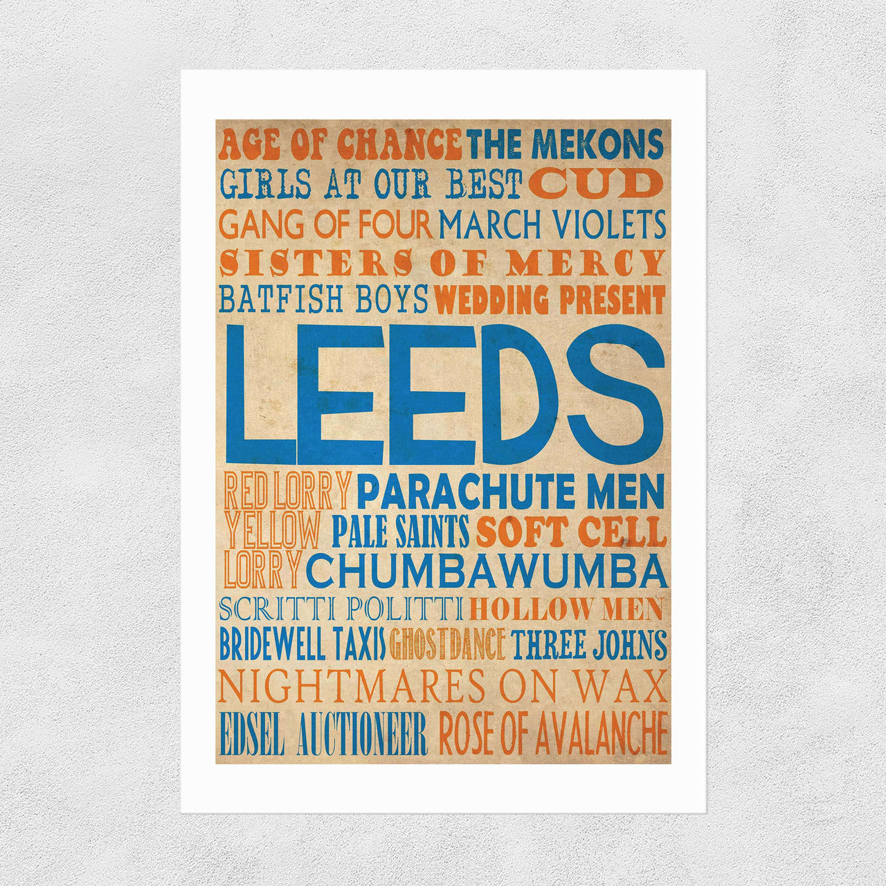 Leeds Music A3 print