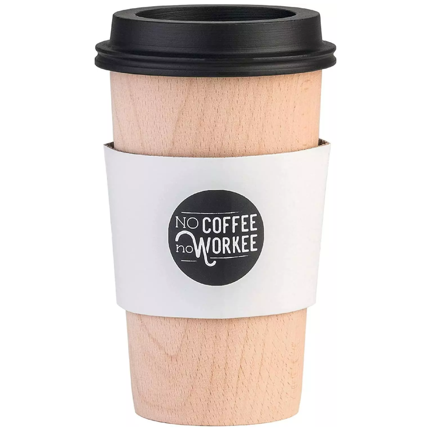 Wooden Coffee Cup Pen Holder