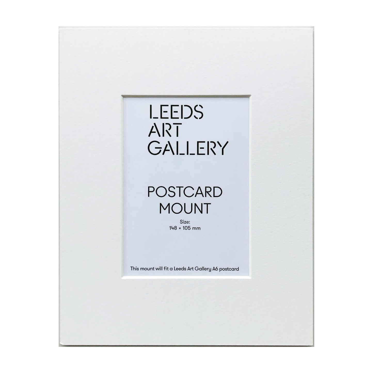 White Postcard Mount