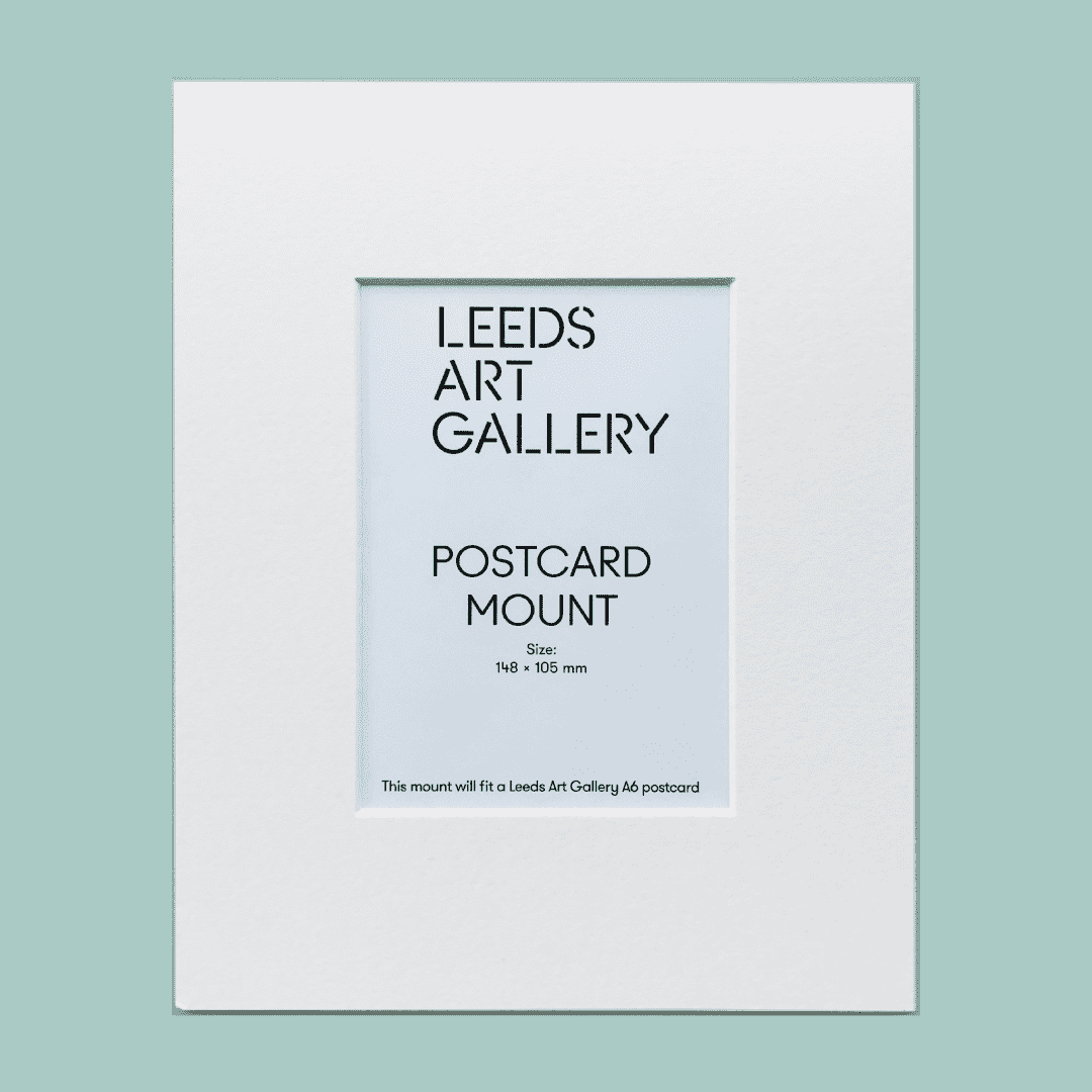 White Postcard Mount