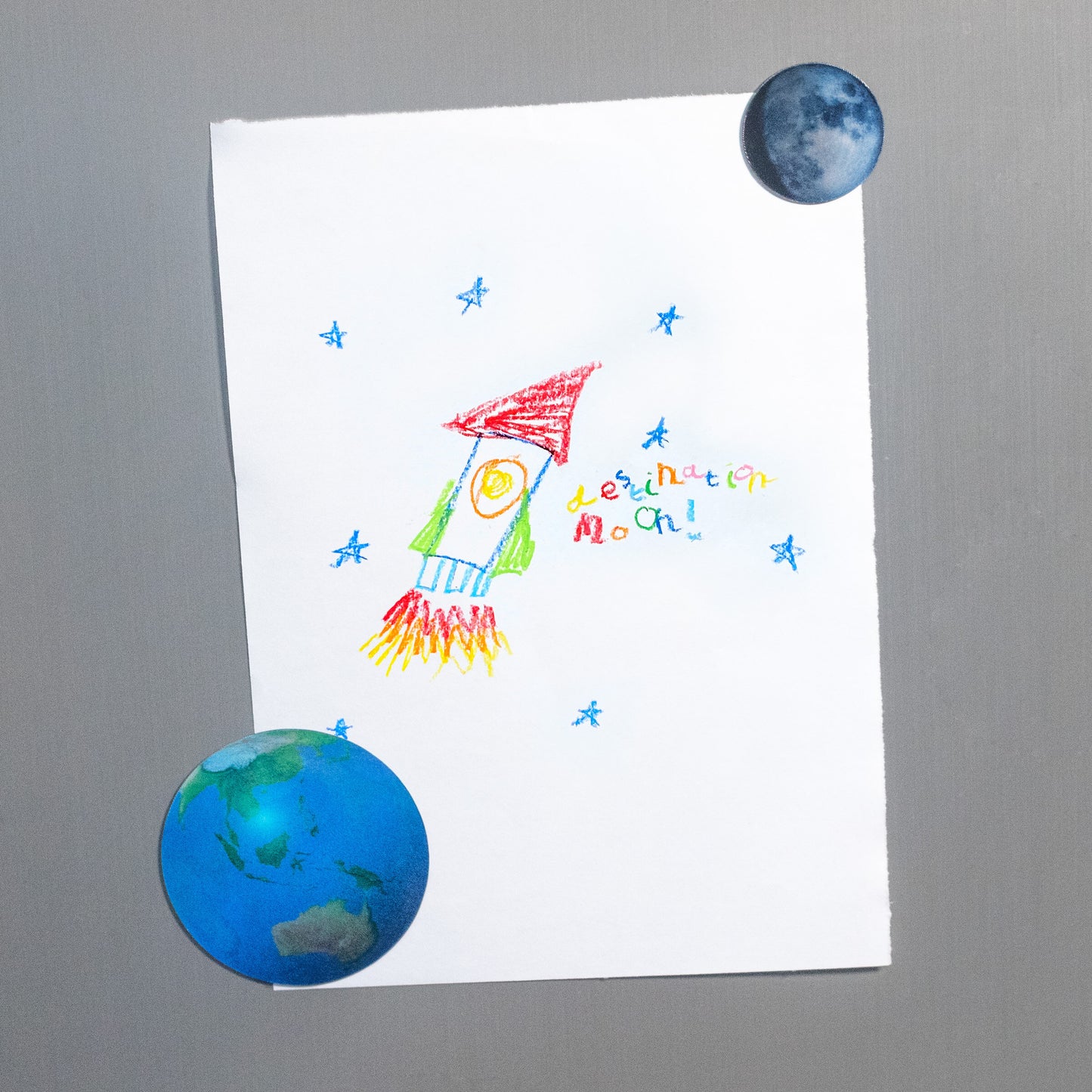 Animated Moon and Earth Magnets