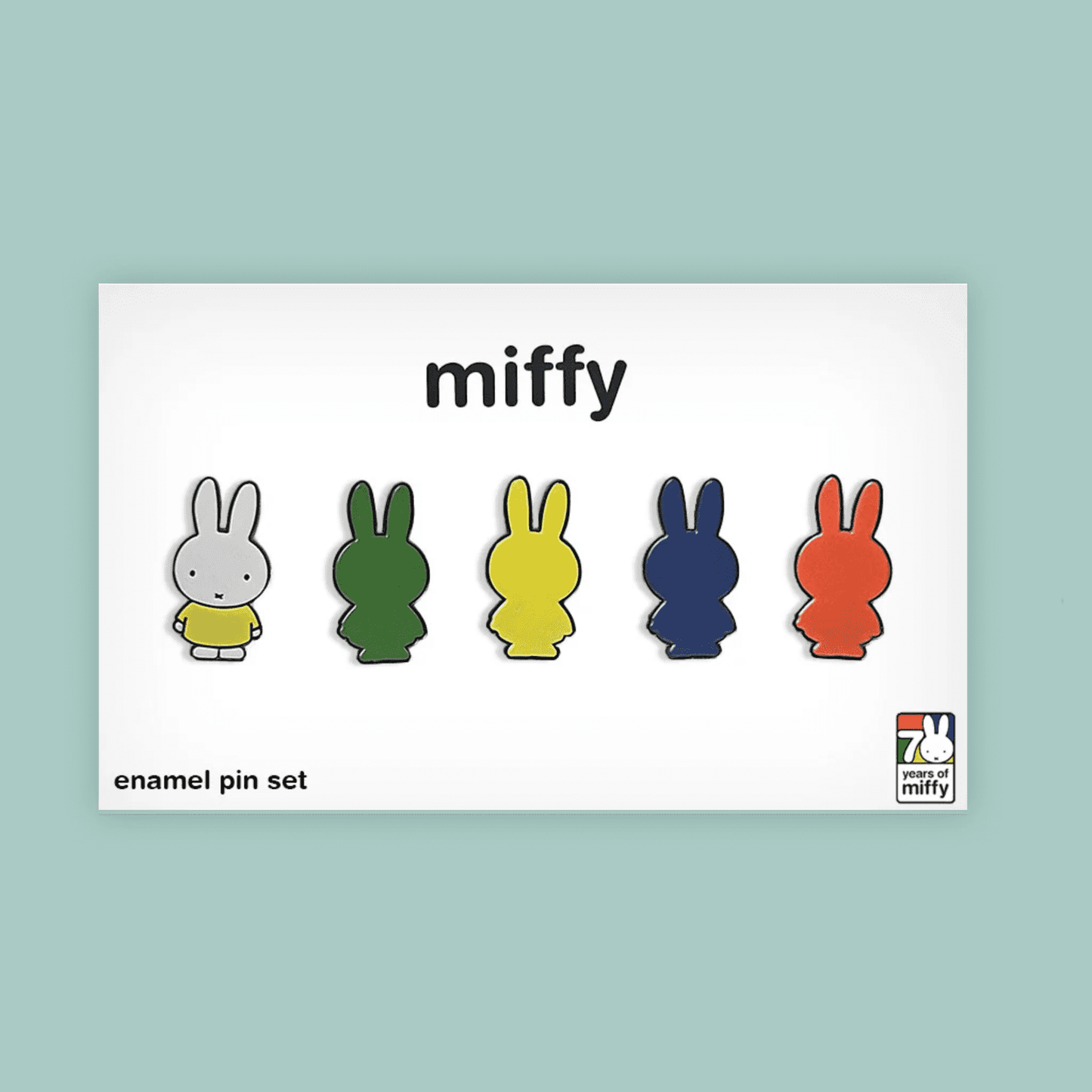 Miffy 70th Anniversary Pin Badge Set