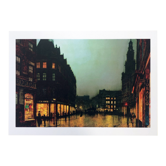 Boar Lane by John Atkinson Grimshaw A3 print