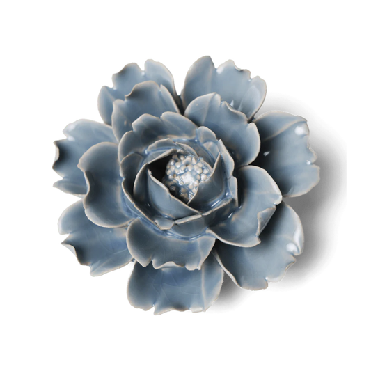 English Garden Ceramic Flower Blue Rose