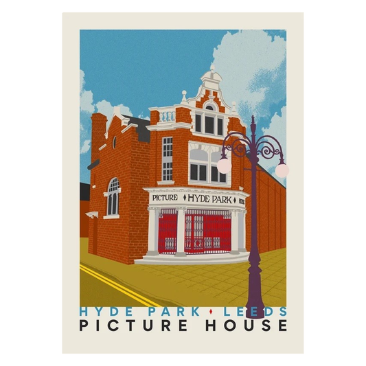 Hyde Park Picture House by Ellie Way A3 Print