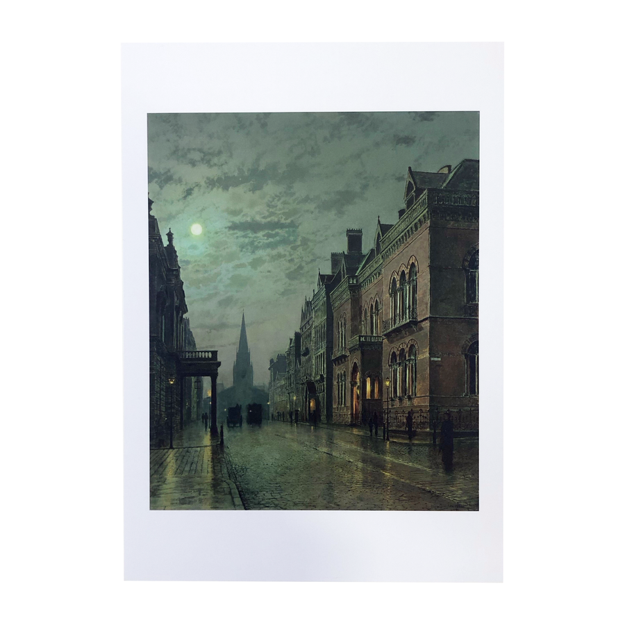 Park Row by John Atkinson Grimshaw A3 print on a white background