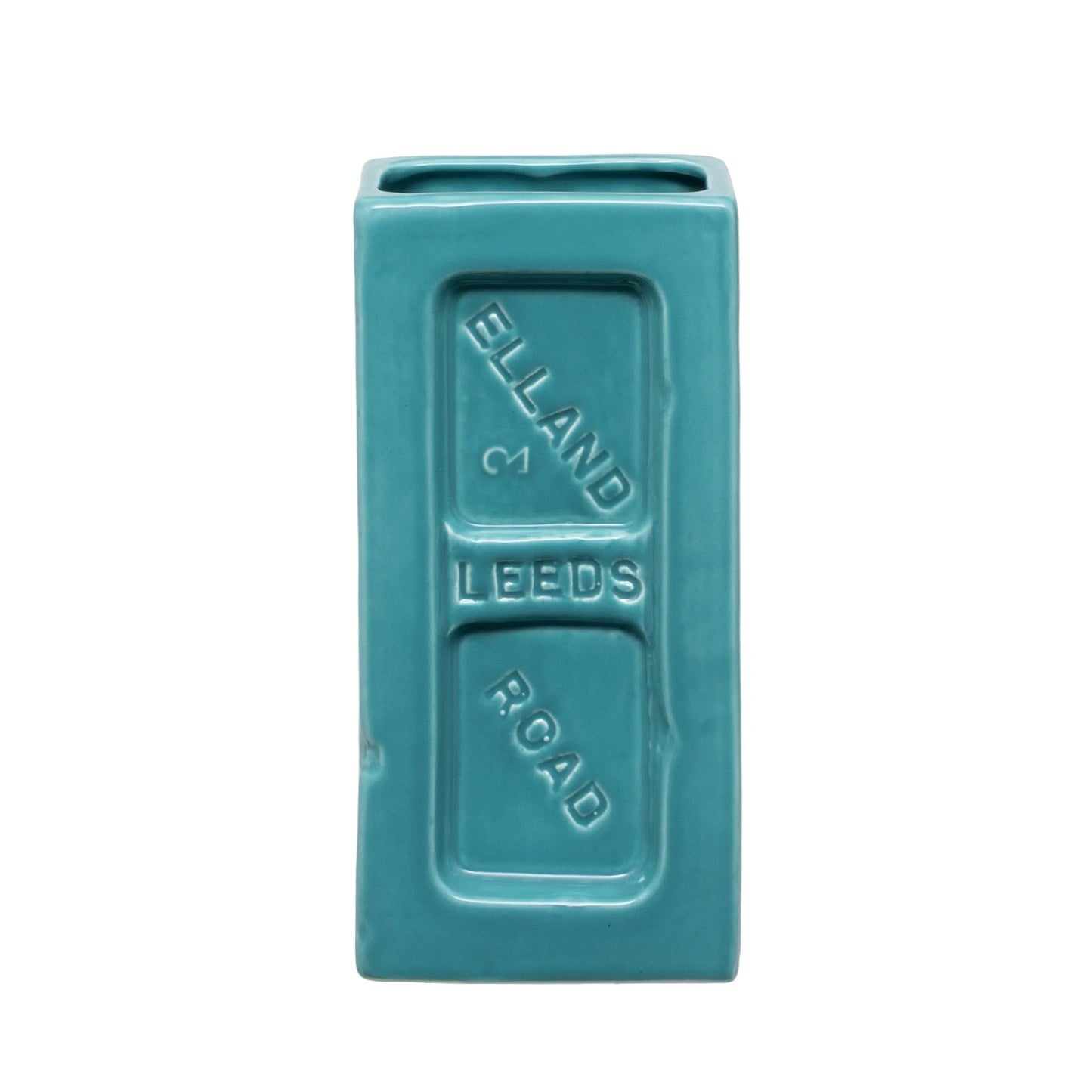 Leeds Brick Vase - Turquoise