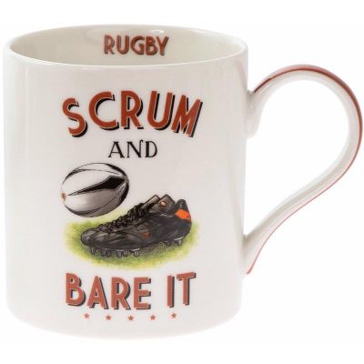 Scrum and Bare it Rugby Mug