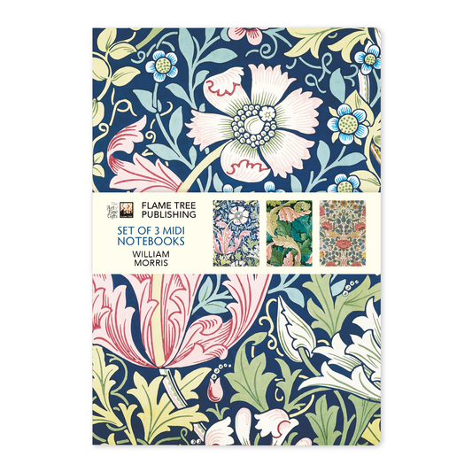 Set of 3 William Morris Pocket Notebooks