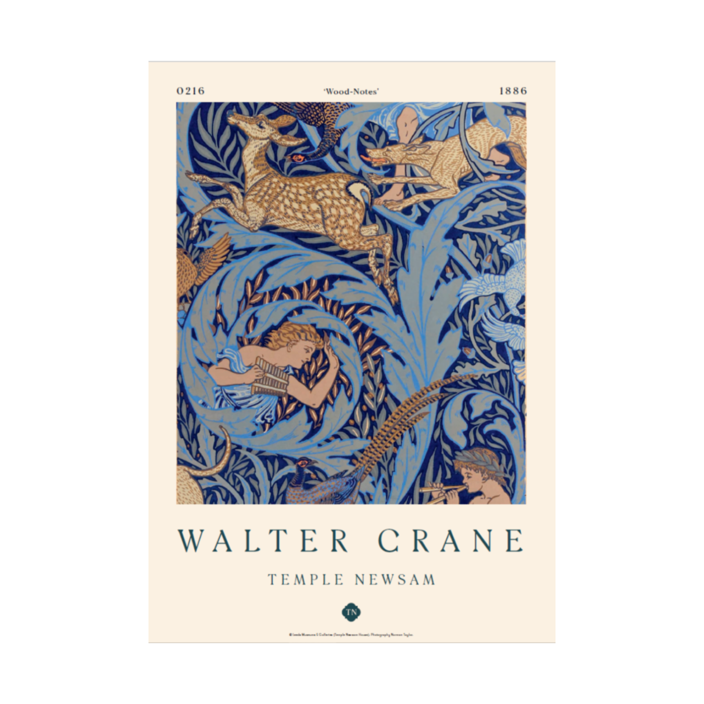 Wallpaper by Walter Crane A3 Print