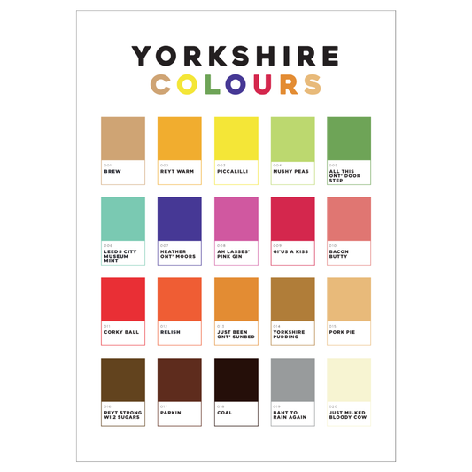 Yorkshire Colours A3 Print