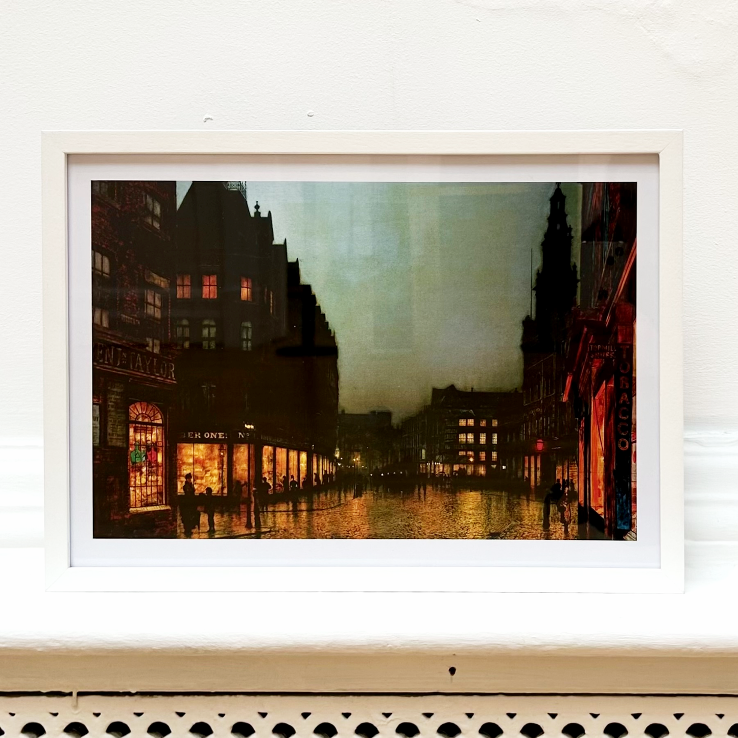 Boar Lane by John Atkinson Grimshaw A3 print