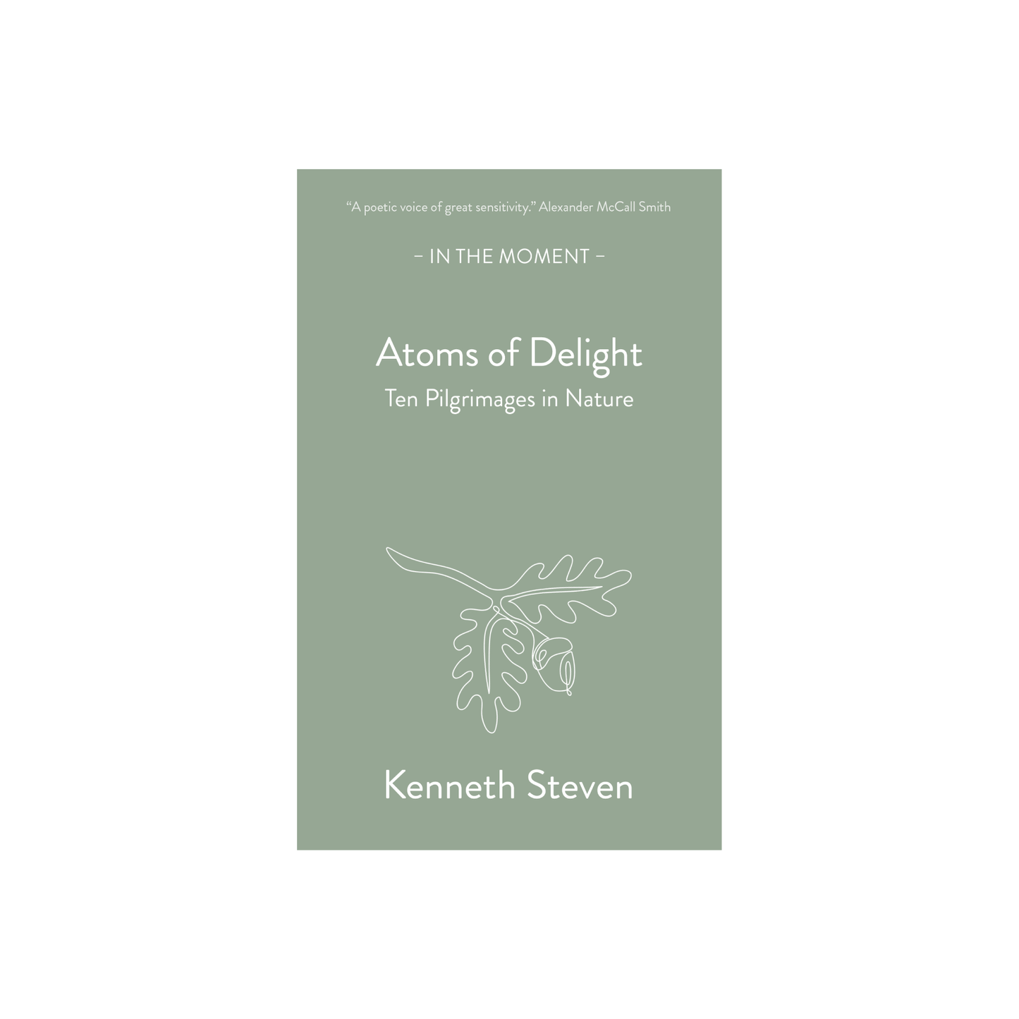 Atoms of delight ten pilgrimages of nature poetry book cover on a plain background 