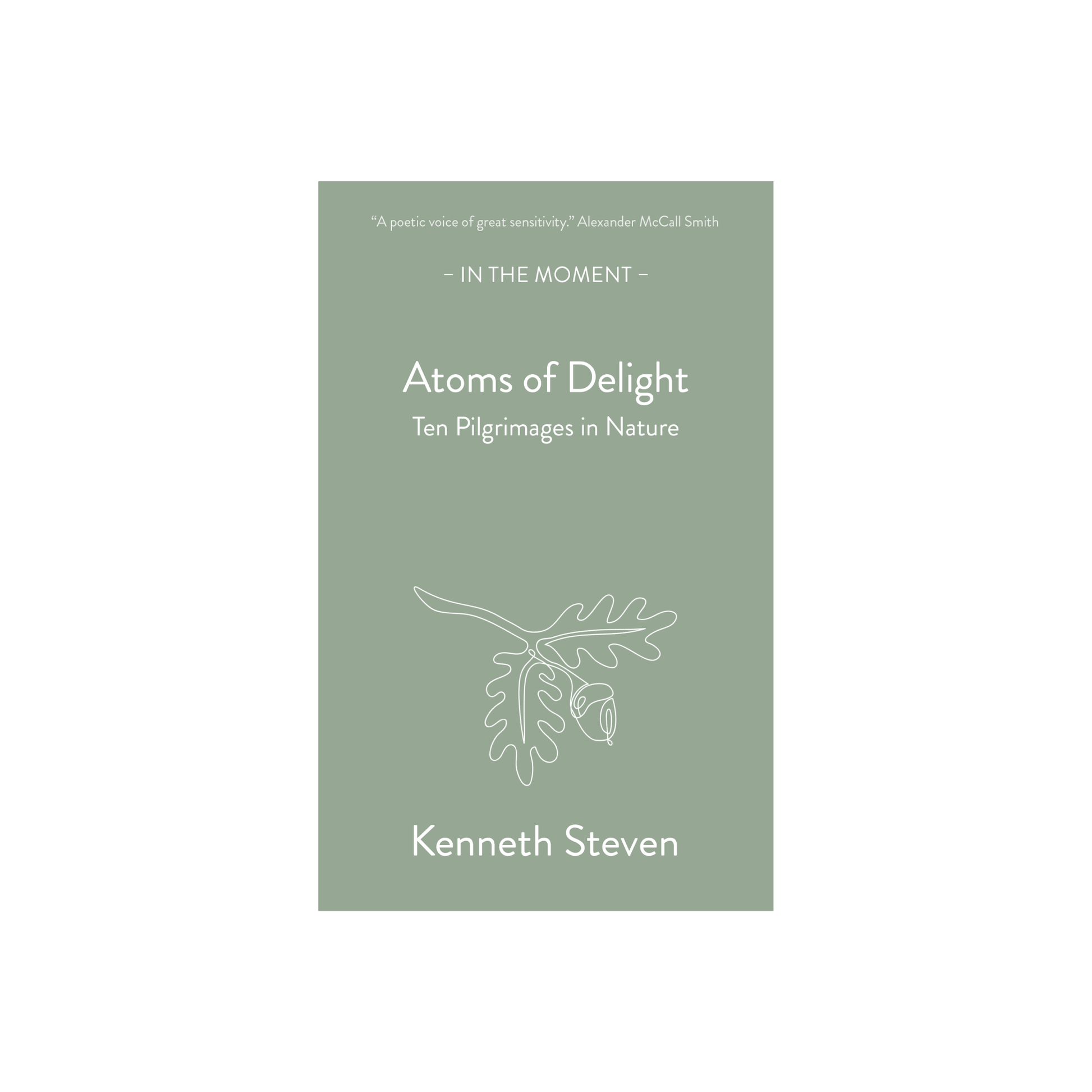 Atoms of delight ten pilgrimages of nature poetry book cover on a plain background 
