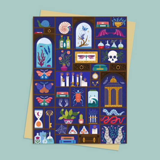 A Cabinet of Curiosities Greetings Card