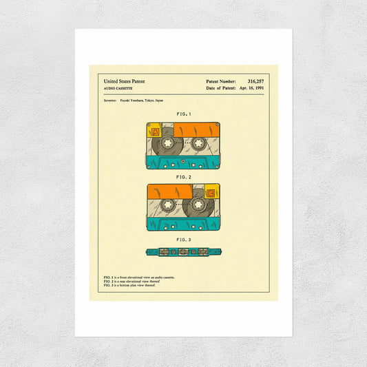 Cassette Patent A3 print