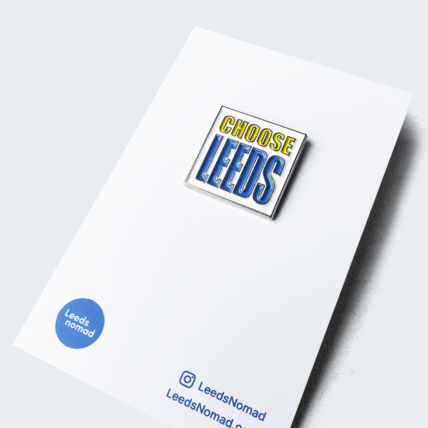 Choose Leeds Pin Badge - Yellow and Blue