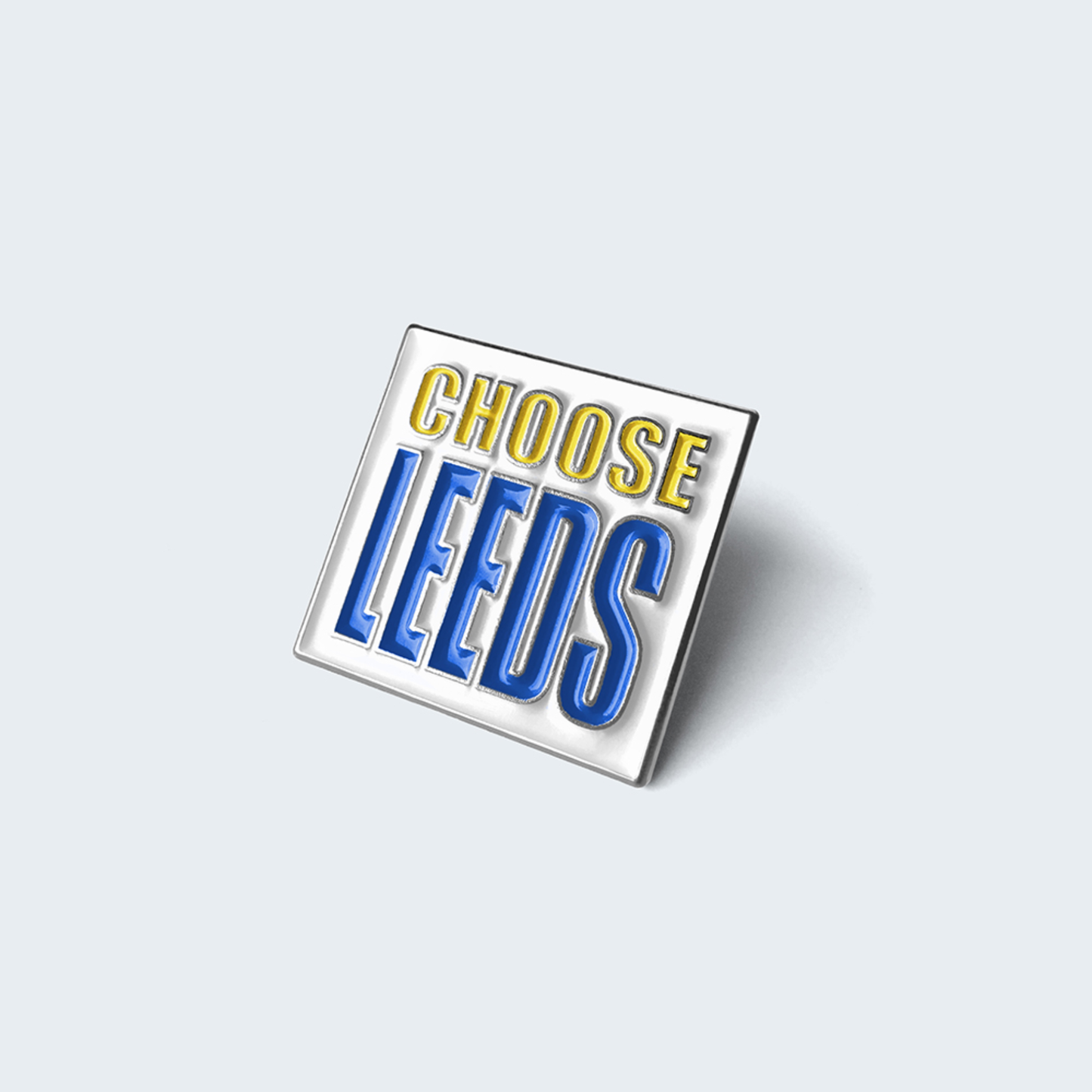 Choose Leeds Pin Badge - Yellow and Blue