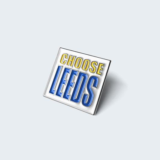 Choose Leeds Pin Badge - Yellow and Blue