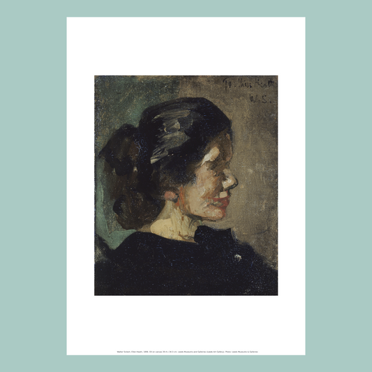 Print of the painting 'Ellen Heath' on a white background.