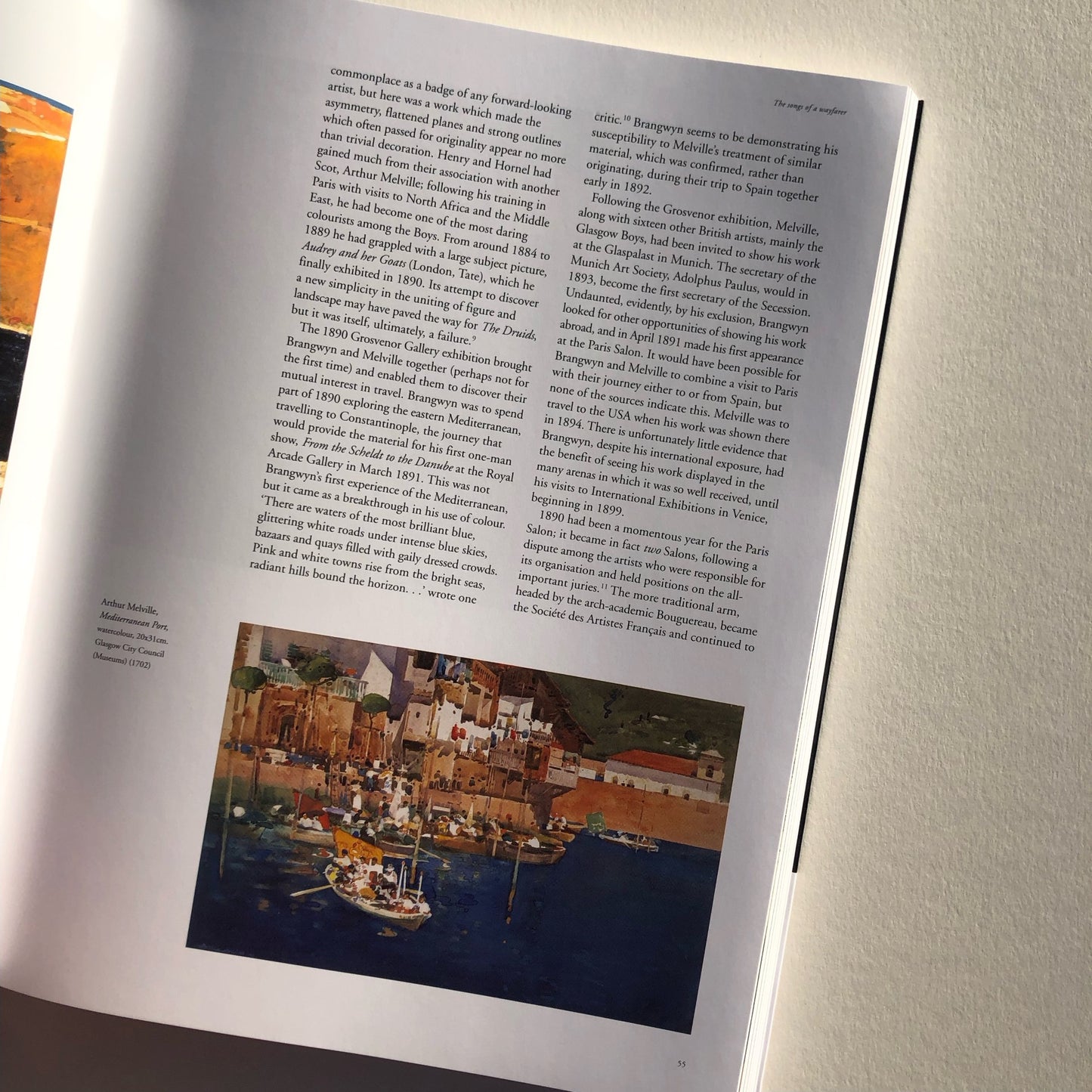 page insert of the exhibition catalogue of Frank Brangwyn from Leeds Art Gallery 2006