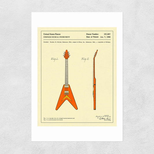 Guitar 1 A3 print