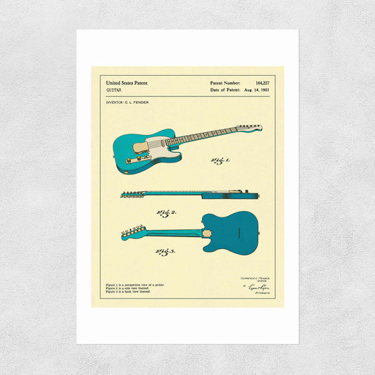 Guitar 3 A3 print