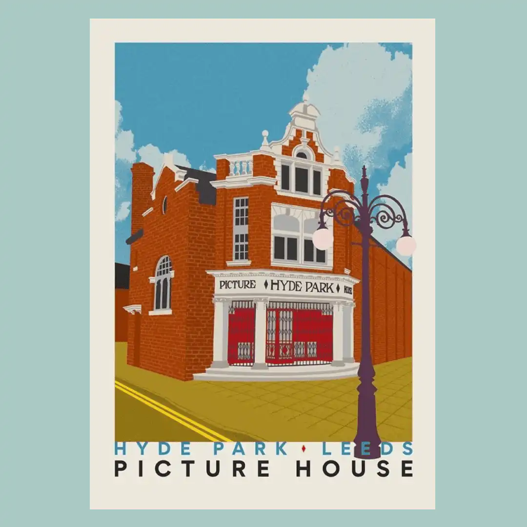 Hyde Park Picture House by Ellie Way A3 Print