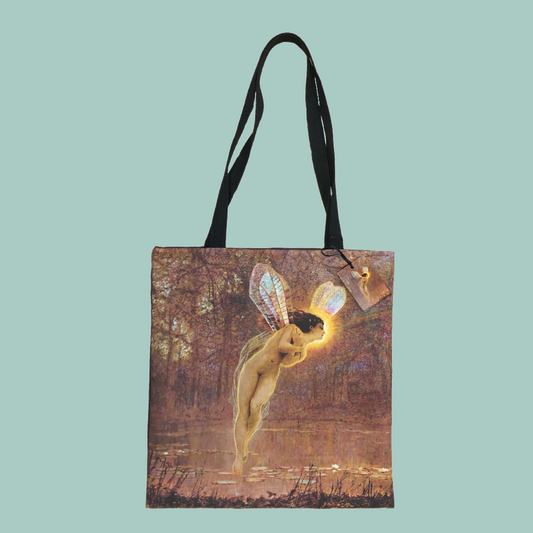 Leeds Art Gallery tote bag featuring the work of Iris by John Atkinson Grimshaw