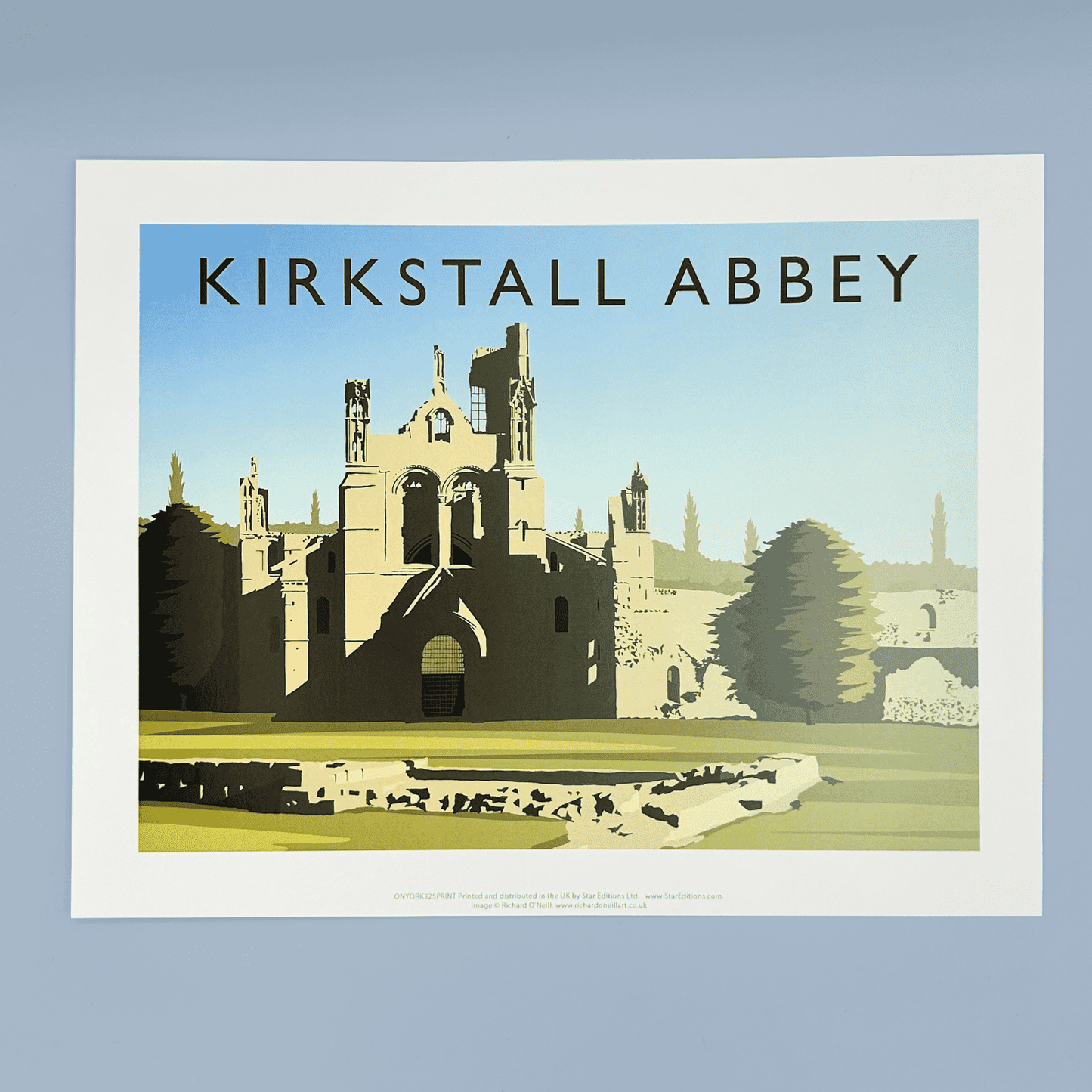 Kirkstall Abbey by Richard O'Neill Art Mini Print
