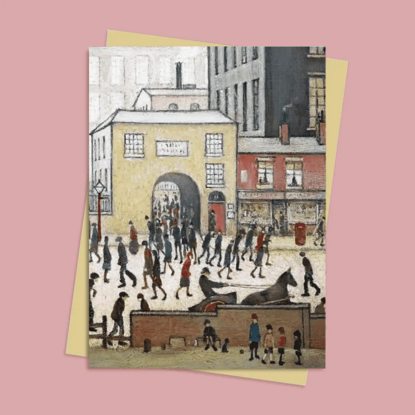 L.S. Lowry: Coming from the Mill Greeting Card