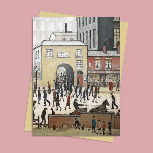L.S. Lowry: Coming from the Mill Greeting Card
