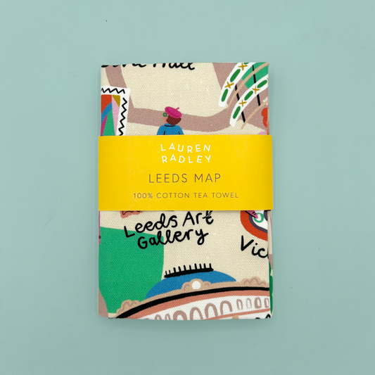 Leeds Map Tea Towel